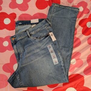 NWT Old Navy Blue Straight Leg Jeans with Classic Denim Style